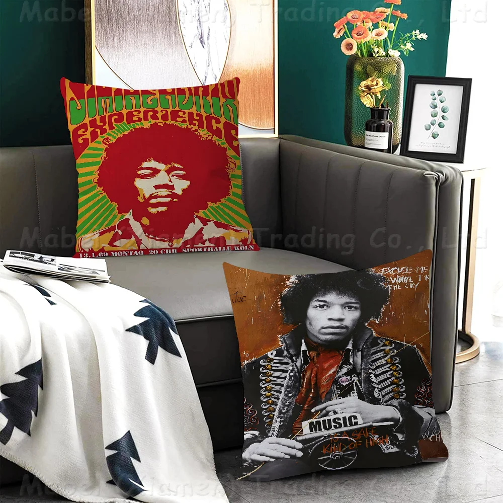 SINGER J-JIMI H-HENDRIX Pillow Gifts Home Office Furnishings Bedroom Sofa Car Cushion Cover Case 45x45cm