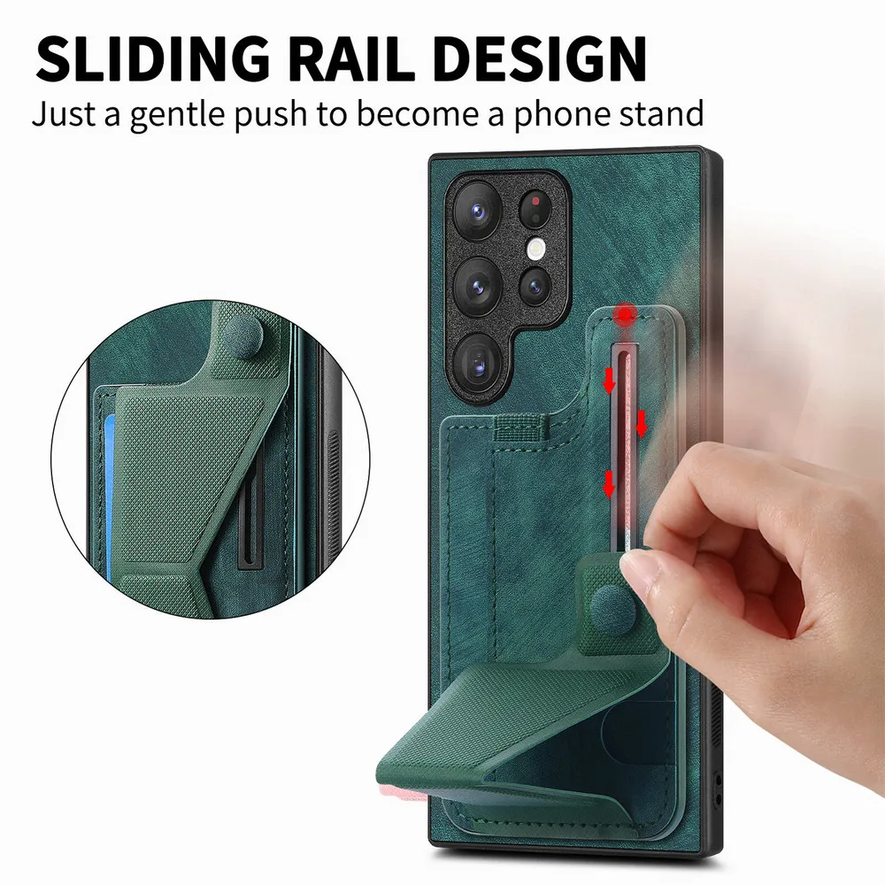 

Luxury Case For Samsung Galaxy S25 Edge 5G 2025 Wristband Leather Back Cover For Galaxy S25 Ultra Case S25 S 25 Plus Funda