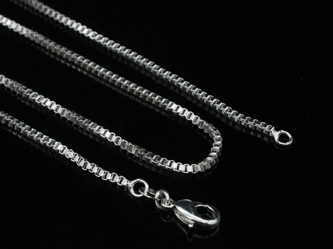 925 Sterling Silver Necklace Hot Selling Fashion Silver Jewelry Trendy Popular Pendant Chain