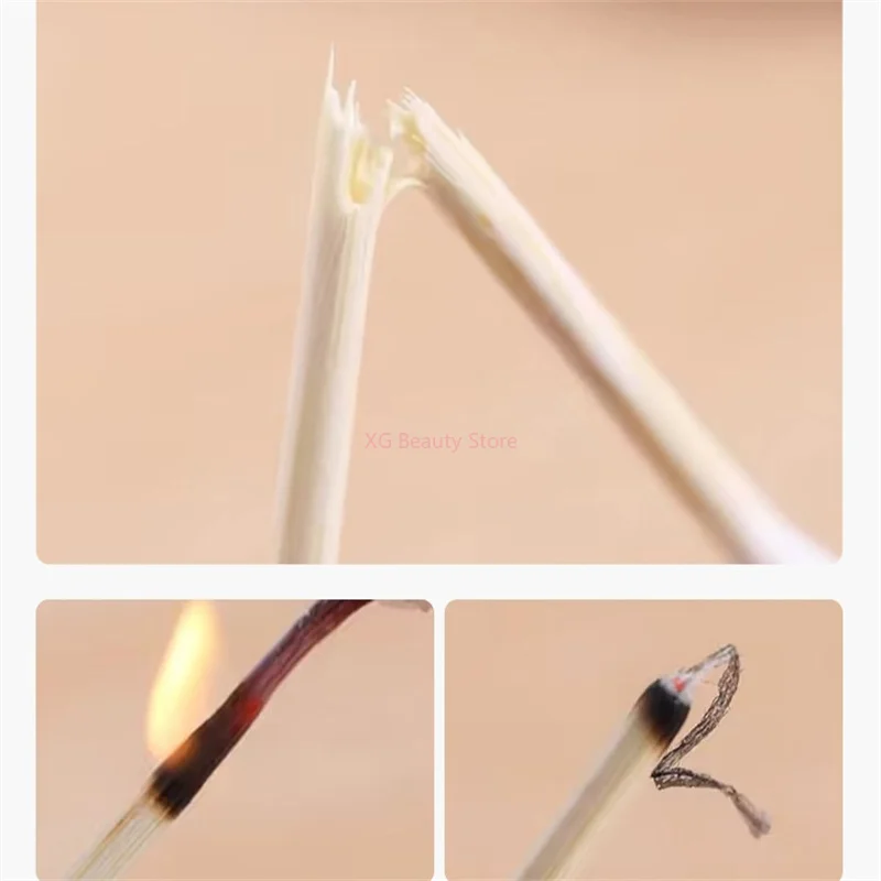 100/200/500PCS Pink Double Head Nails Wood Cotton Swab Clean Sticks Bud Tip Manicure Detail Corrector Nail Polish Remover Tool