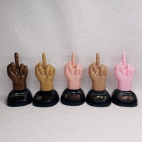 New Solar Swing Doll Car Accessories Creative Cartoon Finger Car Decoration Office Decoration Decor Ornament Figurines