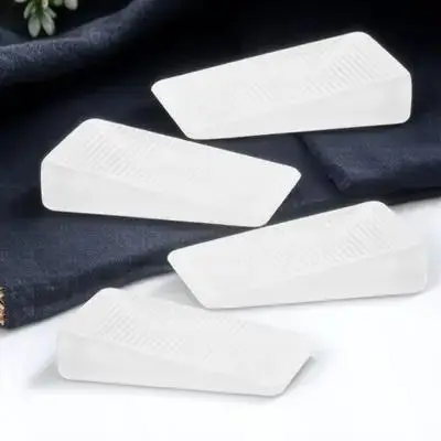 

4pcs Furniture Feet Wedge Levelers Transparent Soft PVC Stabilizers Shims for Tables Bookshelves Doors Leveling Pads Pad