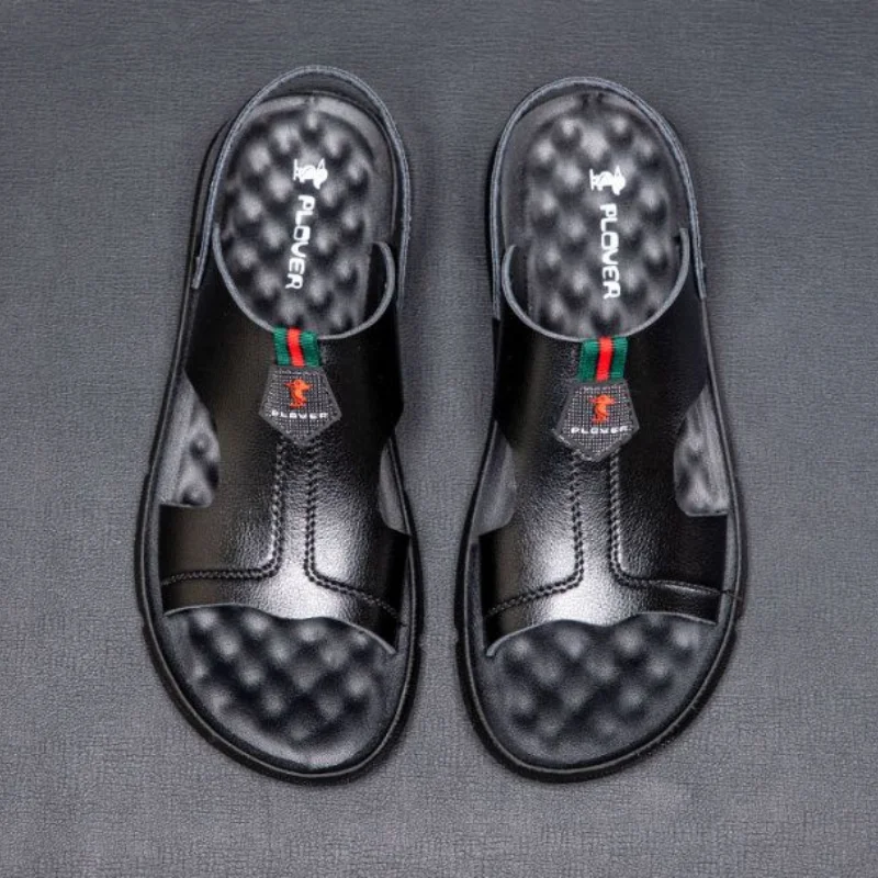 

Шлепанцы мужские с открытым носком, сандалии на платформе, Повседневная Уличная обувь, роскошные, для взрослых, 2024