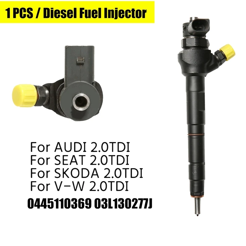 

Diesel Fuel Injector Nozzle For VW A4 A6 Q5 Seat Skoda 2.0 TDI 0445110646 0445110369 03L130277J 03L130277Q