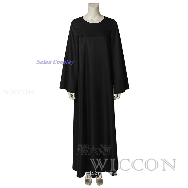 2024 New Nun spaventoso Costume Cosplay Party Fancy Carnaval Clothes The Women Horror Movie Nun Halloween Conjuring Ghost Black Suit