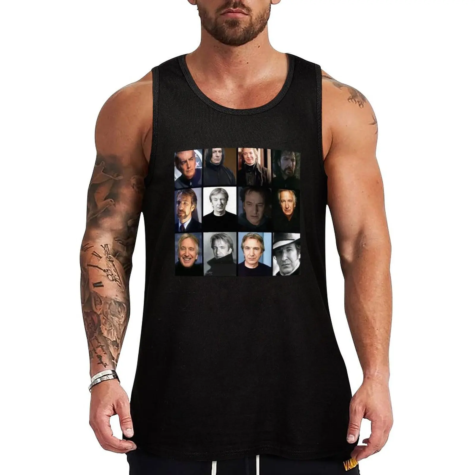 Alan rickman Tank Top men clothings sleeveless shirt man bodybuilding men