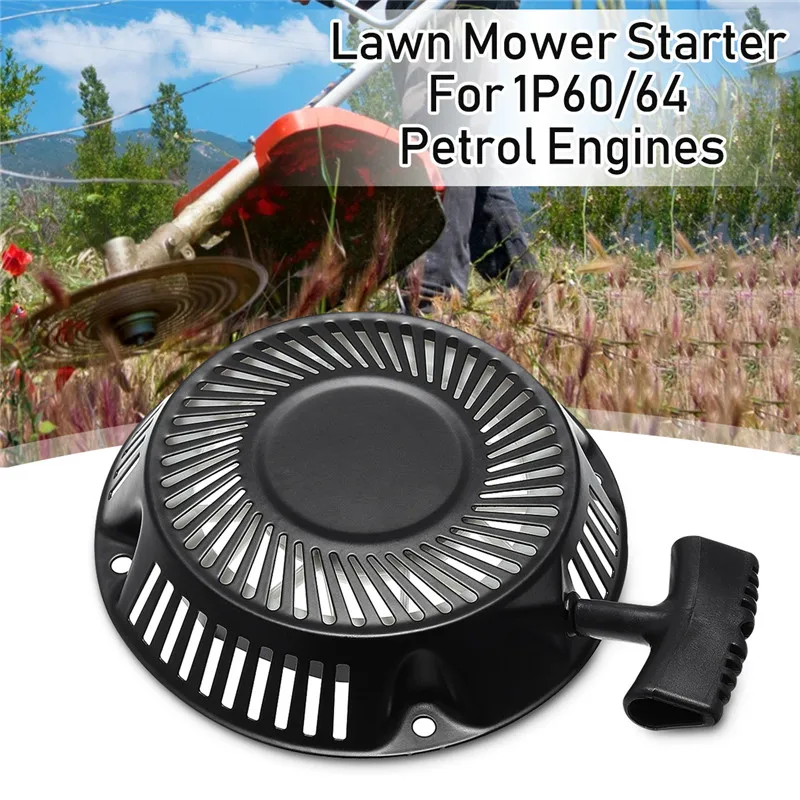 Nero Tirare Recoil Inizio Prato Falciatrice Avviamento di Montaggio Strumenti di Costruzione di Macchine Utensili Accessori di Ricambio Per 1P60/64 Motori A Benzina