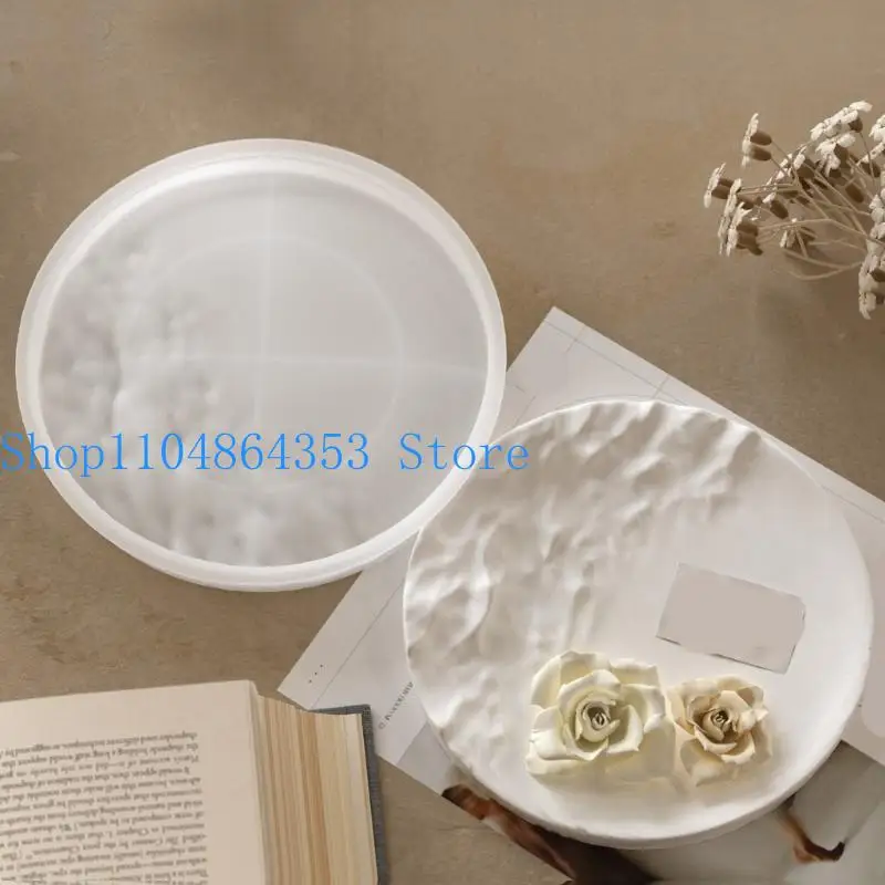 652F Easy Release Silicone Mould for Crafting Personalize Styles Ocean Waved Trays Accessory for Home and Gift Creation