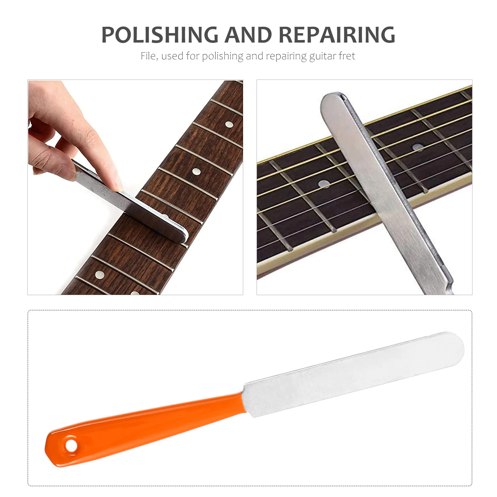 

1Set Guitar Maintenance Tool Bridge Saddle Nut File Leveling Ruler Fretboard Protector Luthier Files Set Guitar Nut File