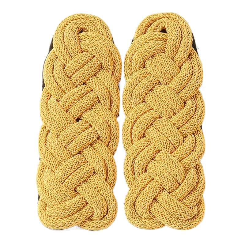 British Military Epaulets Hand work Copper Wire epaulette for Dress Uniforms  Honor Guard & Cosplay Props Cord Shoulder Badge