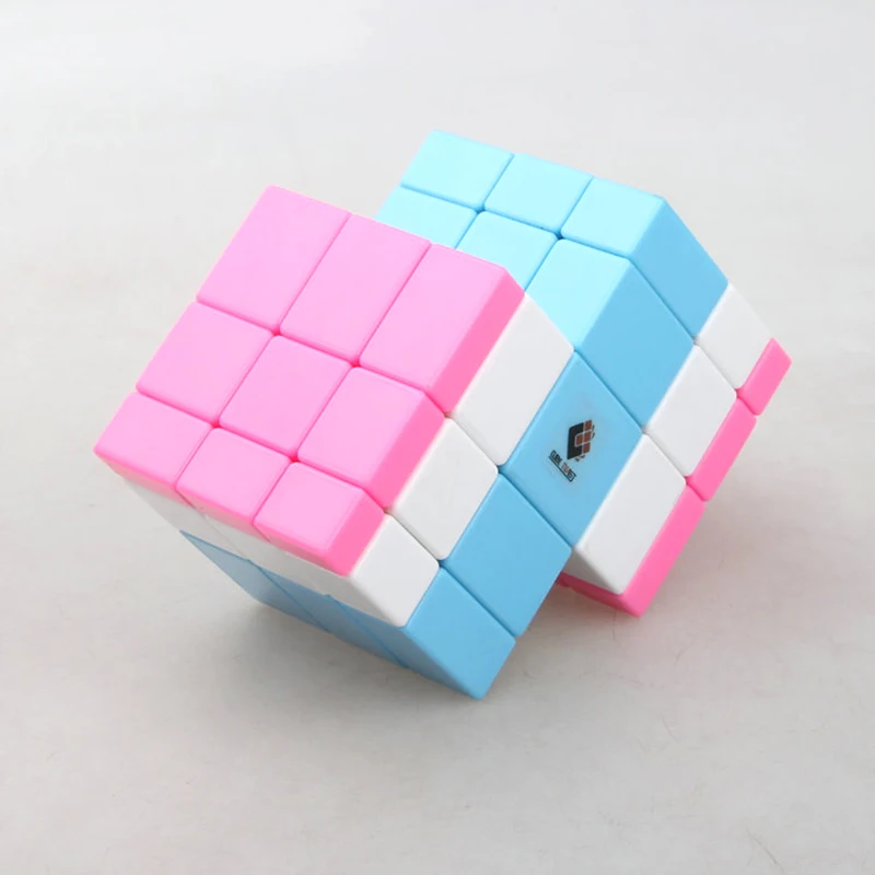 Blue And Pink Cuboid Magic Cube 335 Cubo Magico Professional Speed Cube Puzzle Antistress Toys For Boy Children Educational Toy