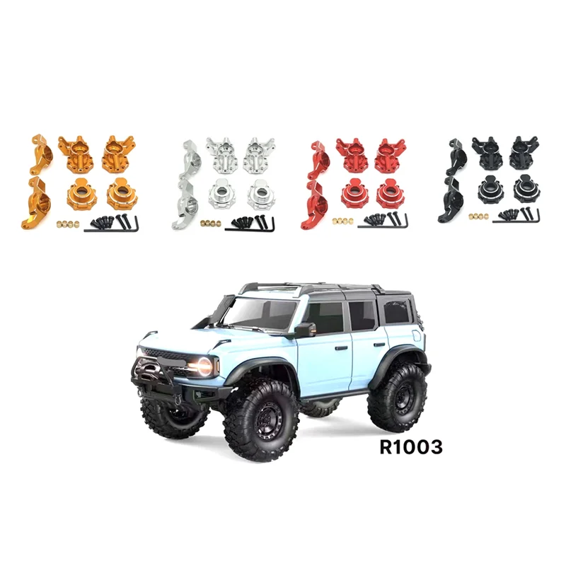 Pieza de actualización de coche RC, Kit de copa de dirección de eje delantero C para TRAXXAS 1/10 TRX4 HUANGBO 1/10 R1001 R1002 R1003, piezas de mejora de coche RC, rojo