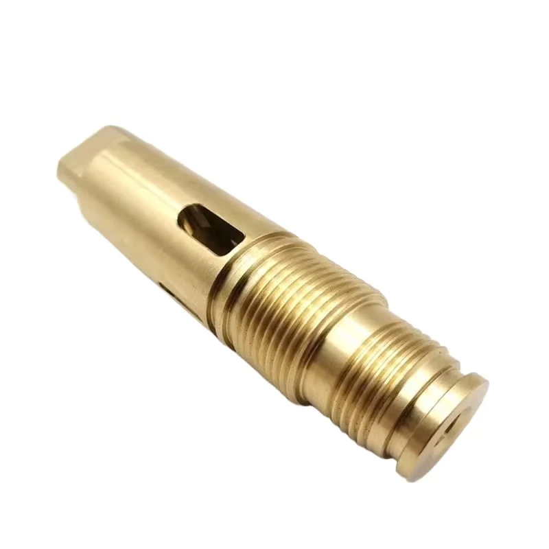 

Custom Brass CNC Machined Valve Stem Cnc Computer Gong Processing Brass Steel Rod CNC Lathe Turning Milling Copper Brass Parts