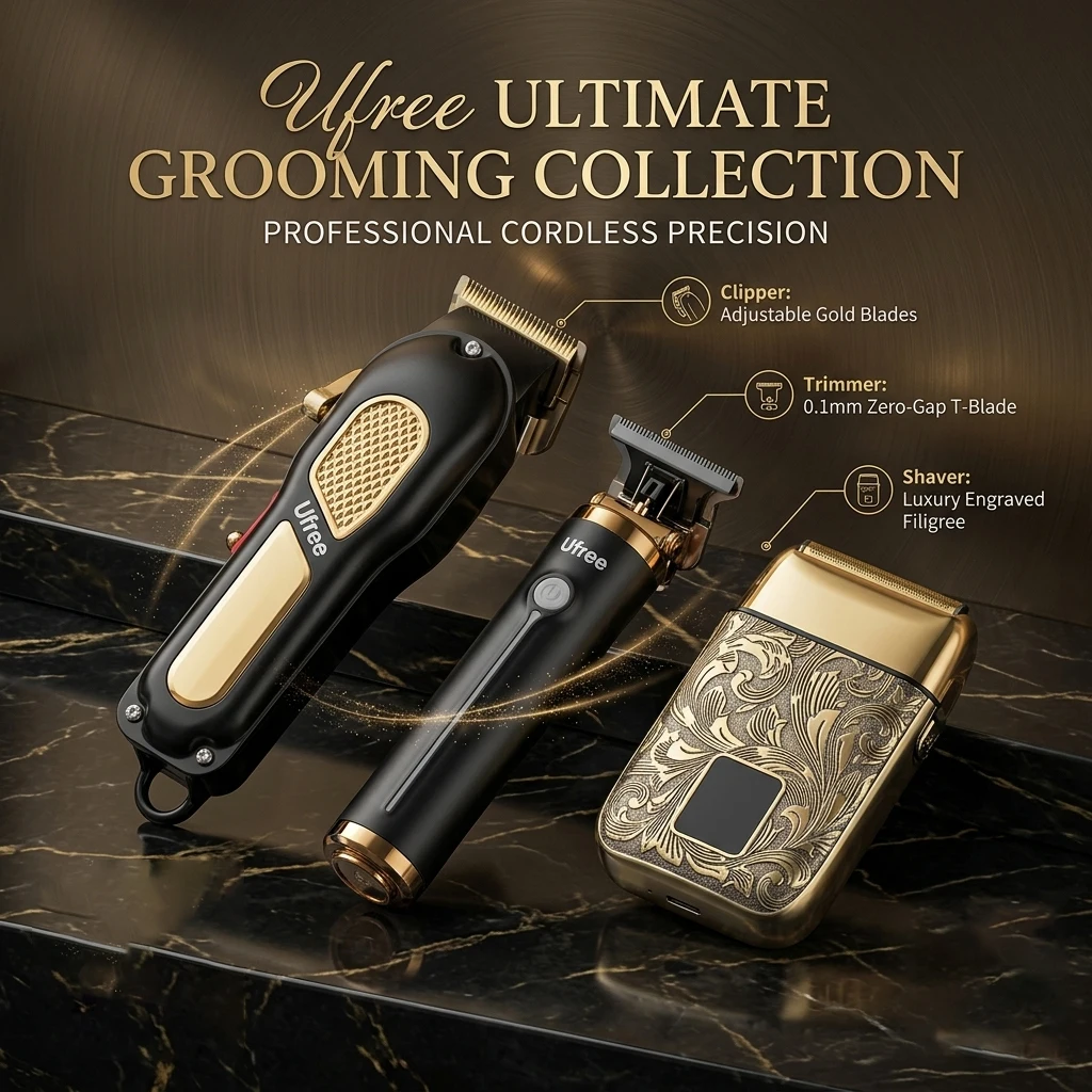 

Ufree Vintage Electric Hair Clipper Electric Razor Set Cordless Portable Electric Hair Cutting Shaver Barber USB Fast Charging Hair Trimmer For Hairdresser Home appliance Electric Shaver, Wet Dry Cordless Razor