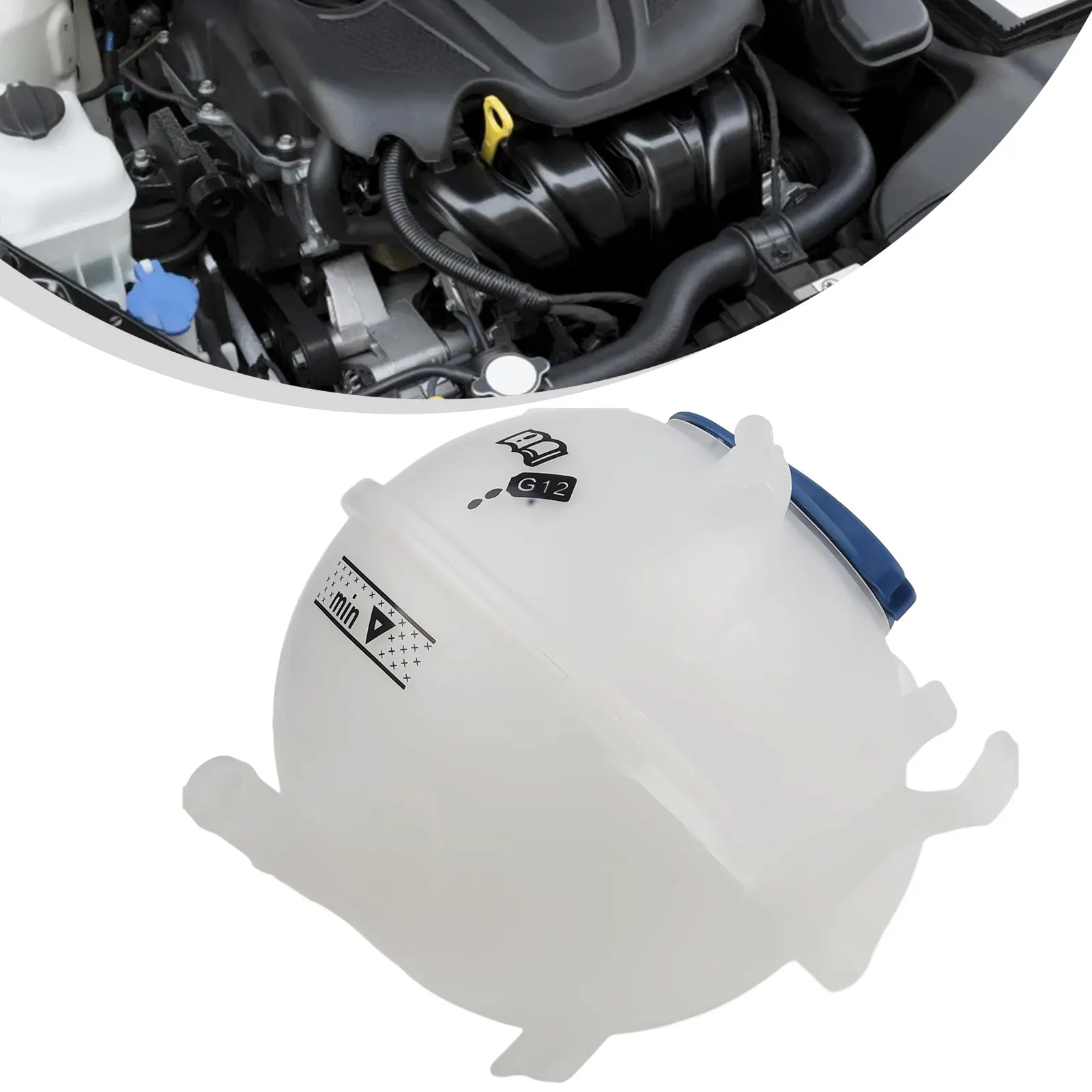 

With Cap Coolant Tank Reservoir Plastic Practical 1K0121407A Blue&White For GOLF For MK6 Coolant Tank Reservoir
