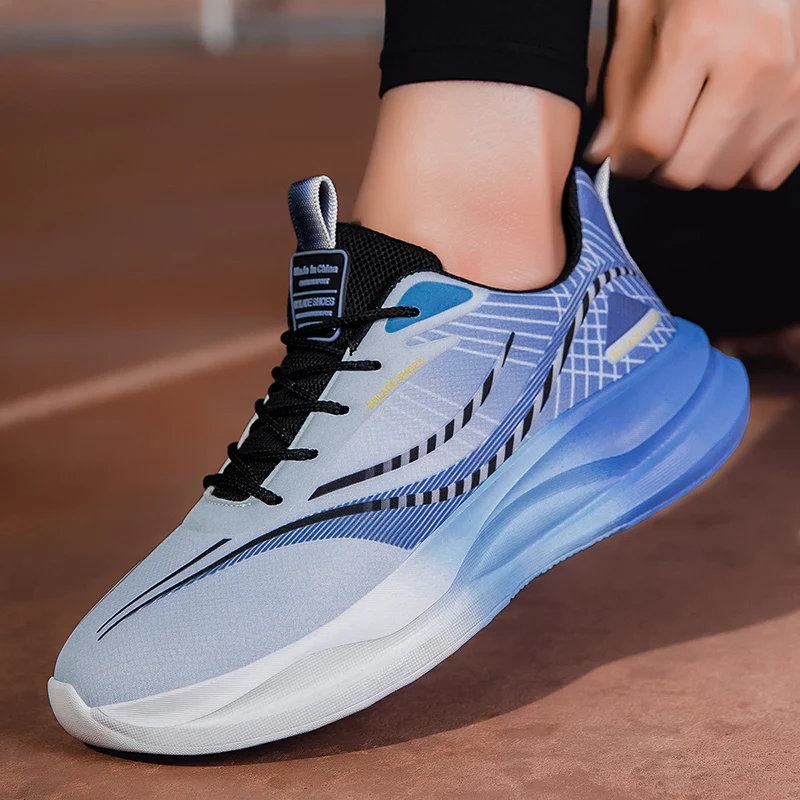 

Повседневная спортивная обувь с низким вырезом, новинка 2025, модная трендовая качественная дышащая повседневная легкая мужская обувь на толстой подошве