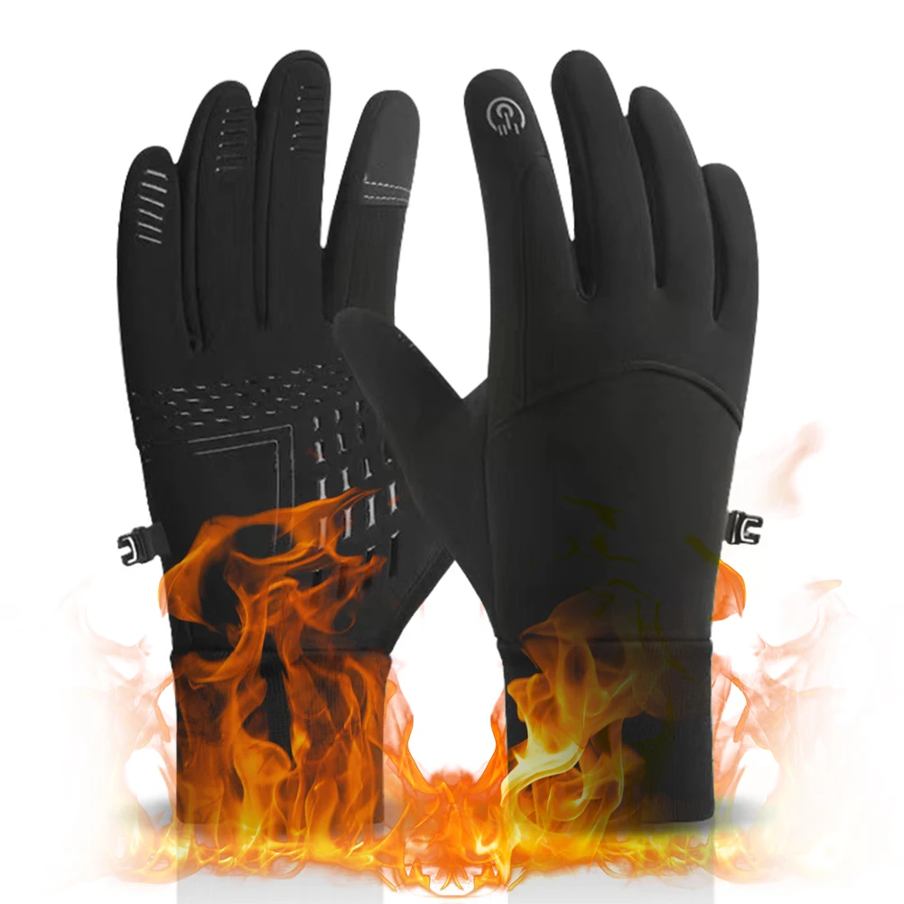 Electric Heated Gloves Motorcycle USB Heated Gloves Winter Moto Heated Gloves Warm Heating Thermal Gloves For Skiing Snowmobile