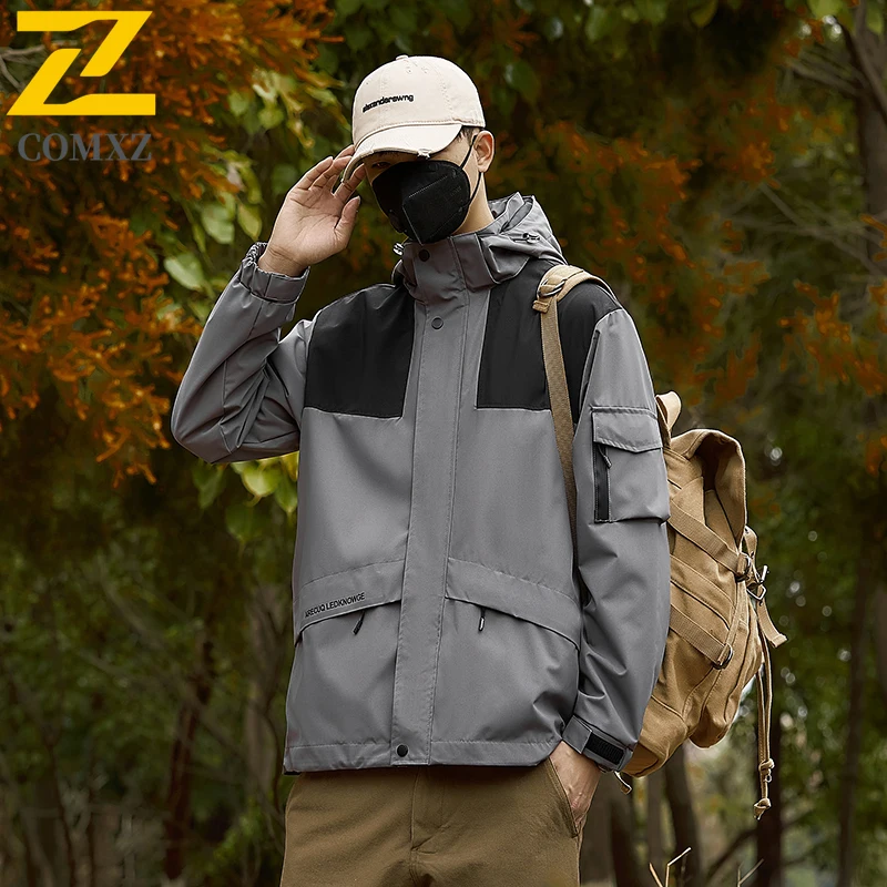 EiAO سترة واقية للزوجين مقاوم للماء الرجال النساء في الهواء الطلق يندبروف معطف واق من المطر التنزه التخييم الصيد رياضي معطف غير رسمي للجنسين 2025 #2