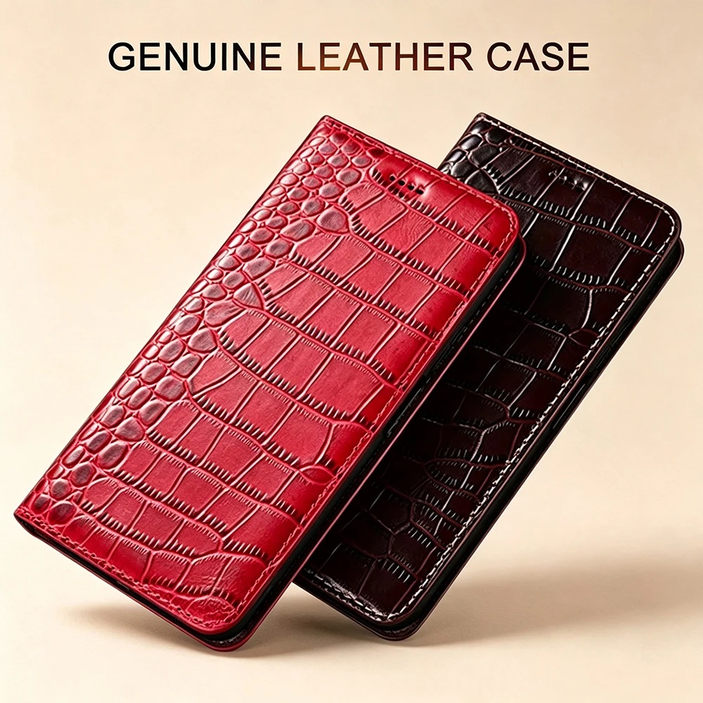 For Realme C75 Case Luxury Genuine Leather Flip Cover For Realme C75 Phone Case realmeC75 Wallet Book Cover Coque Fundas Etui