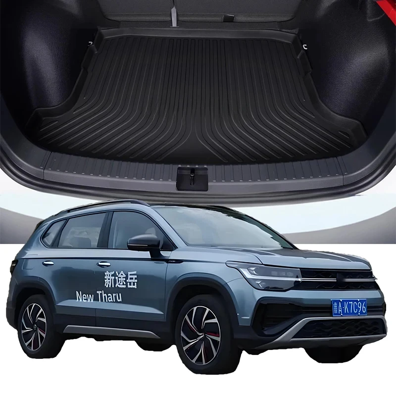 Car Auto Rear Boot Cargo Liner Tray Trunk Mat Carpet for Volkswagen THARU 2019-2024 Cushion Pad Carpet Pad Anti-dirty Anti-water