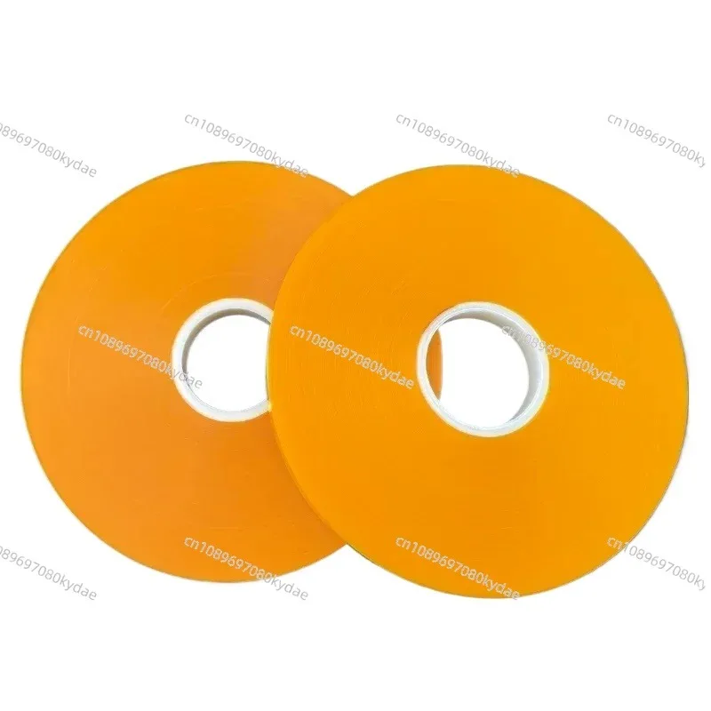 100pcs  OPP strapping machine film tape adhesive free hot melt tape 12mm wide 150mm long 4cm inner core diameter