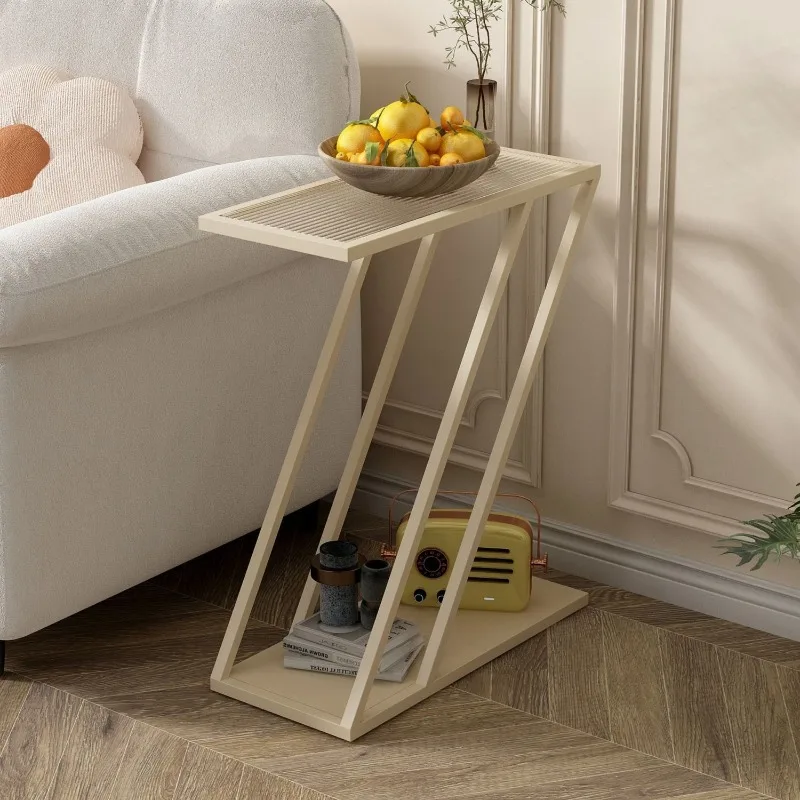 Metal Coffee Table Luxury Modern Removable End Tables Simple Narrow Shelves Organizers Home Living Room Bedroom Furnitures