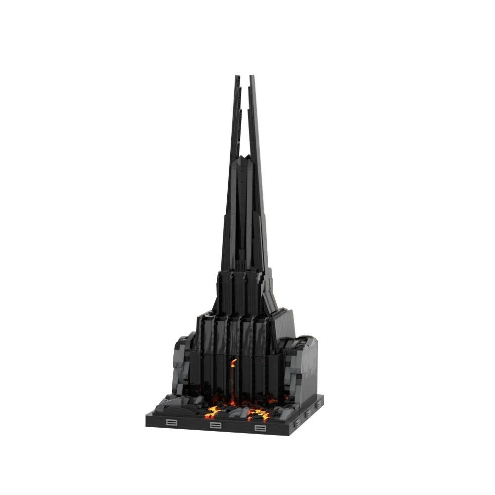Gobricks moc arquitetura preta villa fortaleza vader bloco de construção conjunto world of warcraft castelo escuro educação tijolo crianças brinquedos