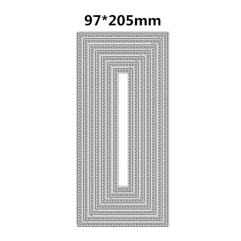 Circle Edges Slimcard Cutting Dies for New 2023 Scrapbooking Paper Making Frame Card Craft Supplies No Stamp