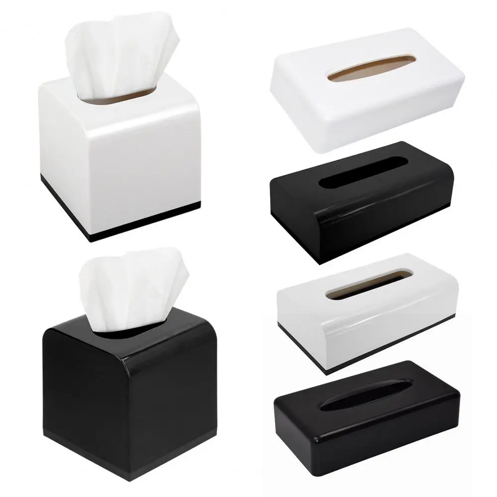 Stylish Tissue Container Decorative Cube Tissue Holder Dispenser with Capacity Durable Construction Solid for Easy for Home