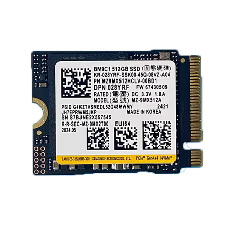 SAMSUNG SSD M.2 2230/2242 NVME Solid State Drive 128GB/256GB/512GB for for Xbox Surface Pro Steam Deck Ultrabook Tablet(OEM)