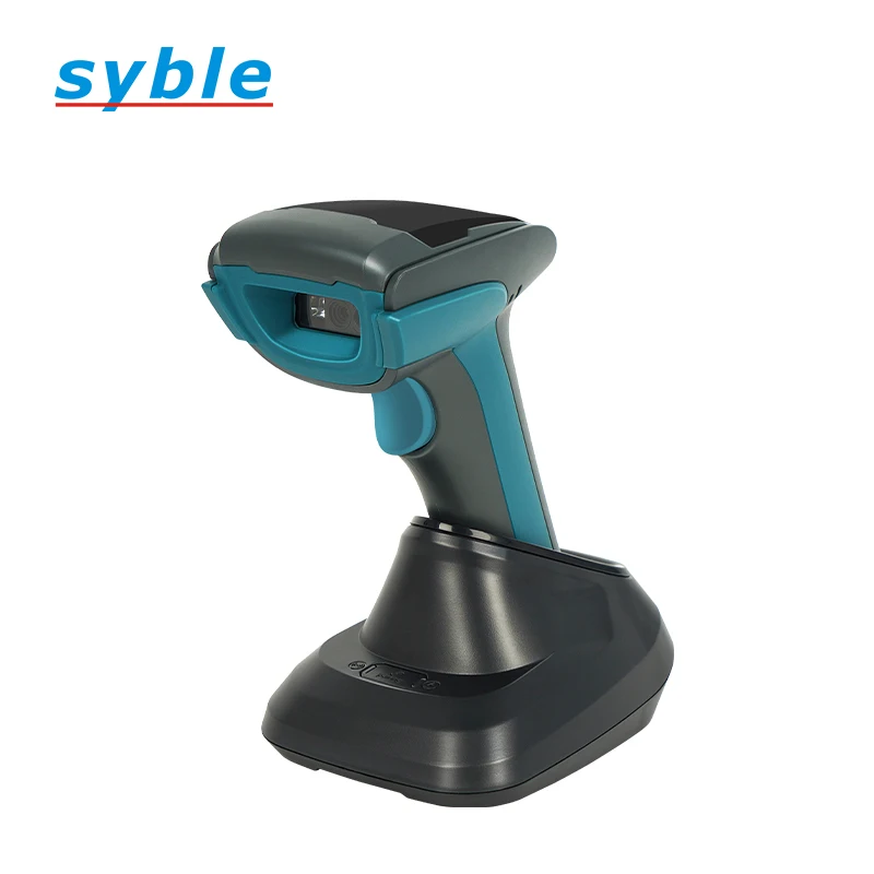 Syble New Item XB-D50BT Quickly Match Wireless BT QR Code 2D CMOS Image Handheld Barcode Scanner with Charging Base
