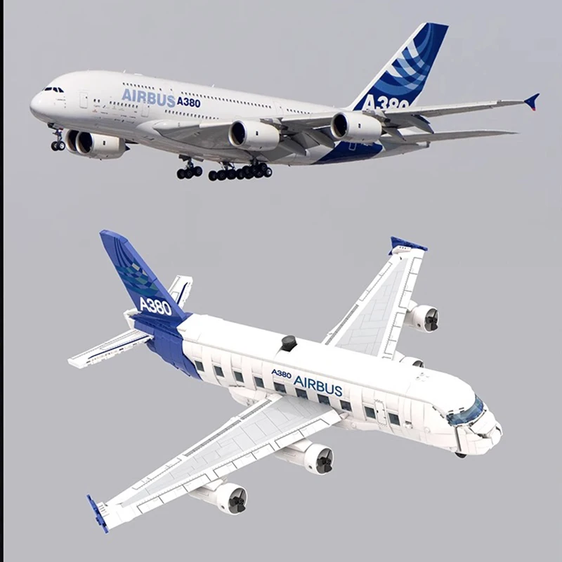 1945PCS Creative Airbus A380 Aircraft Building Blocks Airliner Plane Model Assemble Bricks Toys Gift For Children Kids