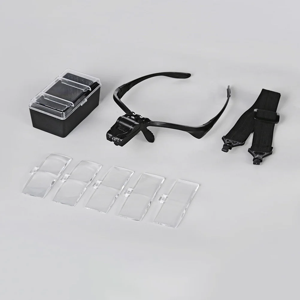 

1Pcs High Power LED Forehead Lamp with Detachable Magnifier for Eyelash Tattooing Precise Focus Lightweight Comfort Fit