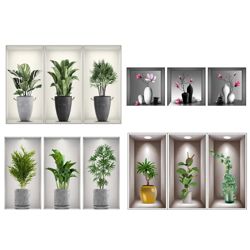 3D PVC Wall Sticker Multipurpose Wall Decals Add Natural Beauty and Artistic Touch to Your Space Home Decorations Dropship