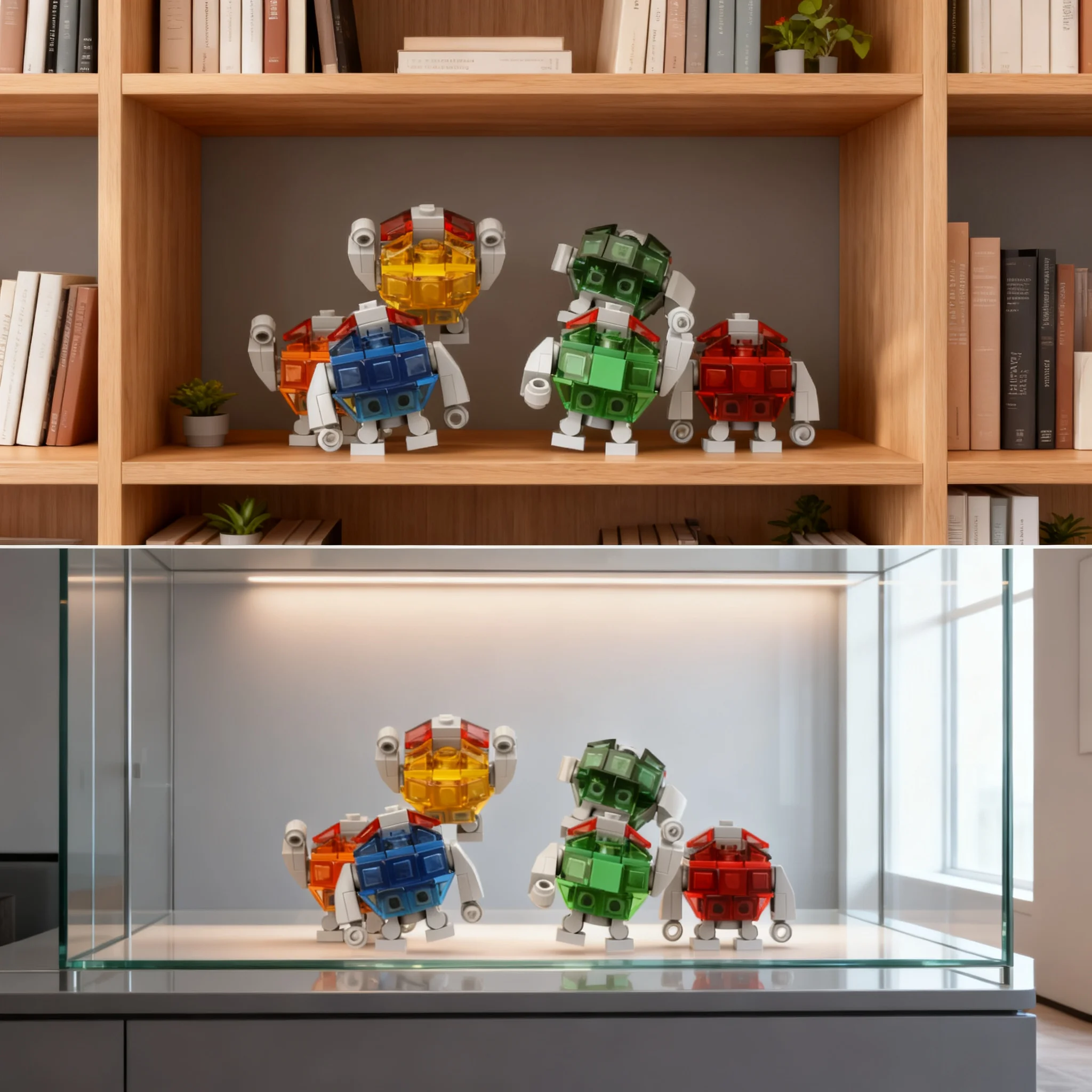 222pcs MOC Power Miners Rock Monster V1 Model Christmas Gift Collectible Display DIY Assembly Collection Room