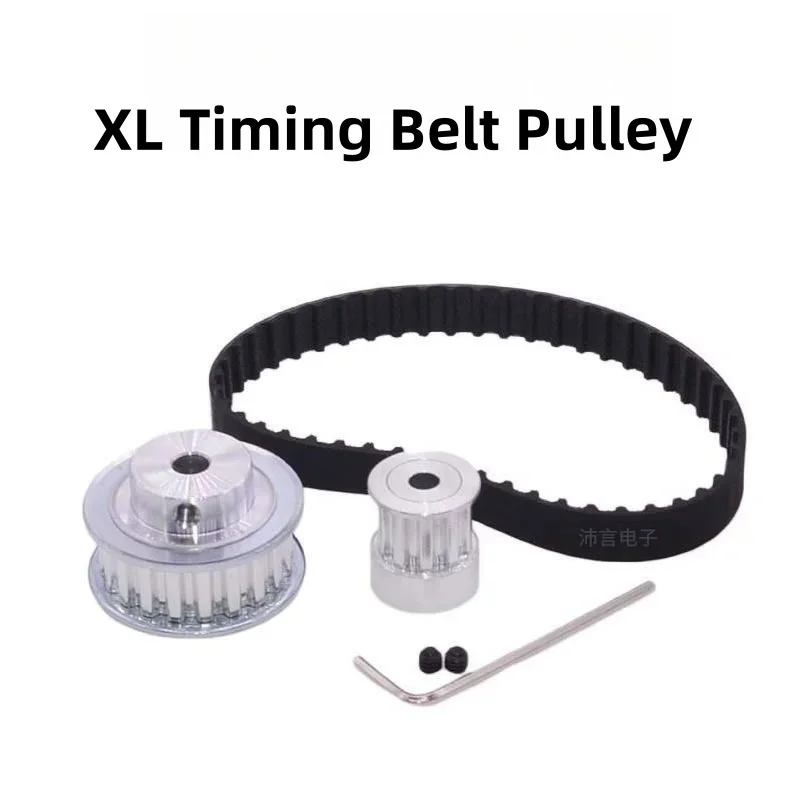 

70/80/100/150/200/250/300XL Timing Belt Synchronous Pulley 10/20 Teeth Variable Speed Gear Model Mechanical Transmission