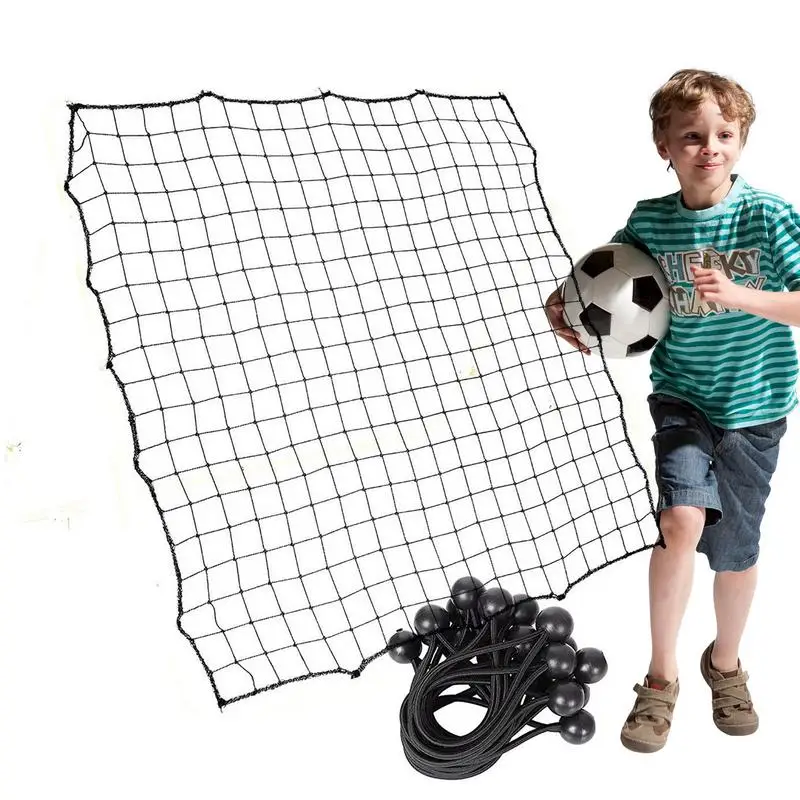 

Bounce Back Soccer Net Replacement 39.37x39.37 Inches Soccer Catching Net Football Rebounder Mesh With 20 Ropes For Pitching