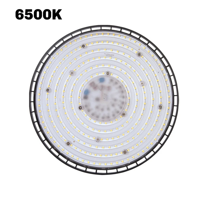 Ultra-High Brightness LED High Bay Light UFO Warehouse Garage Light IP65 Waterproof Gym AC 220V Factory Lighting 100W,B-VVBC