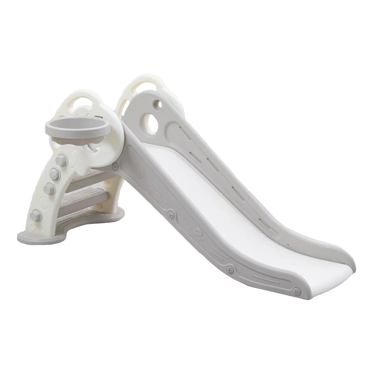 

YLWCNN Plastic Indoor Kids Slide Baby Multifunction Toys Household Small Folding Slide With Basket base