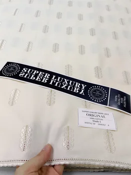 スイスのボイルレース刺繍生地,男性用アティク生地,白,高品質,最新,綿100%,5年,Q207-1, 2025
