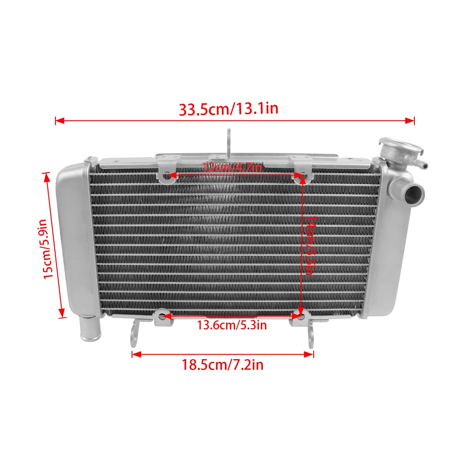 Motorcycle Aluminium Engine Radiator For Honda CBR500 R CBR500R 2016-2023 Oil Cooler Coolant Cooling Water Tank Radiator