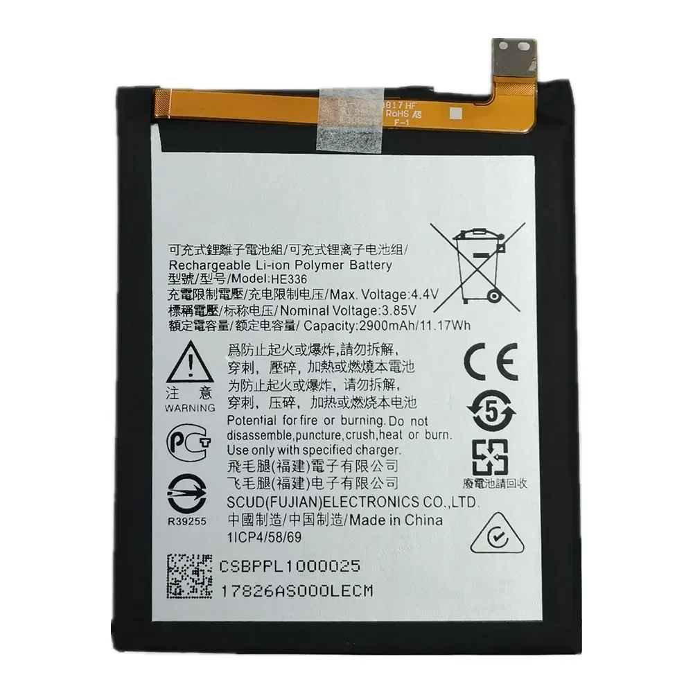 HE336 Original Phone Battery For Nokia 5.1 Plus / 3.1 / 5 Dual TA-1076 1053 1024 1044 1027 1074 1075 1061 TA-1081 1057 1063 1070