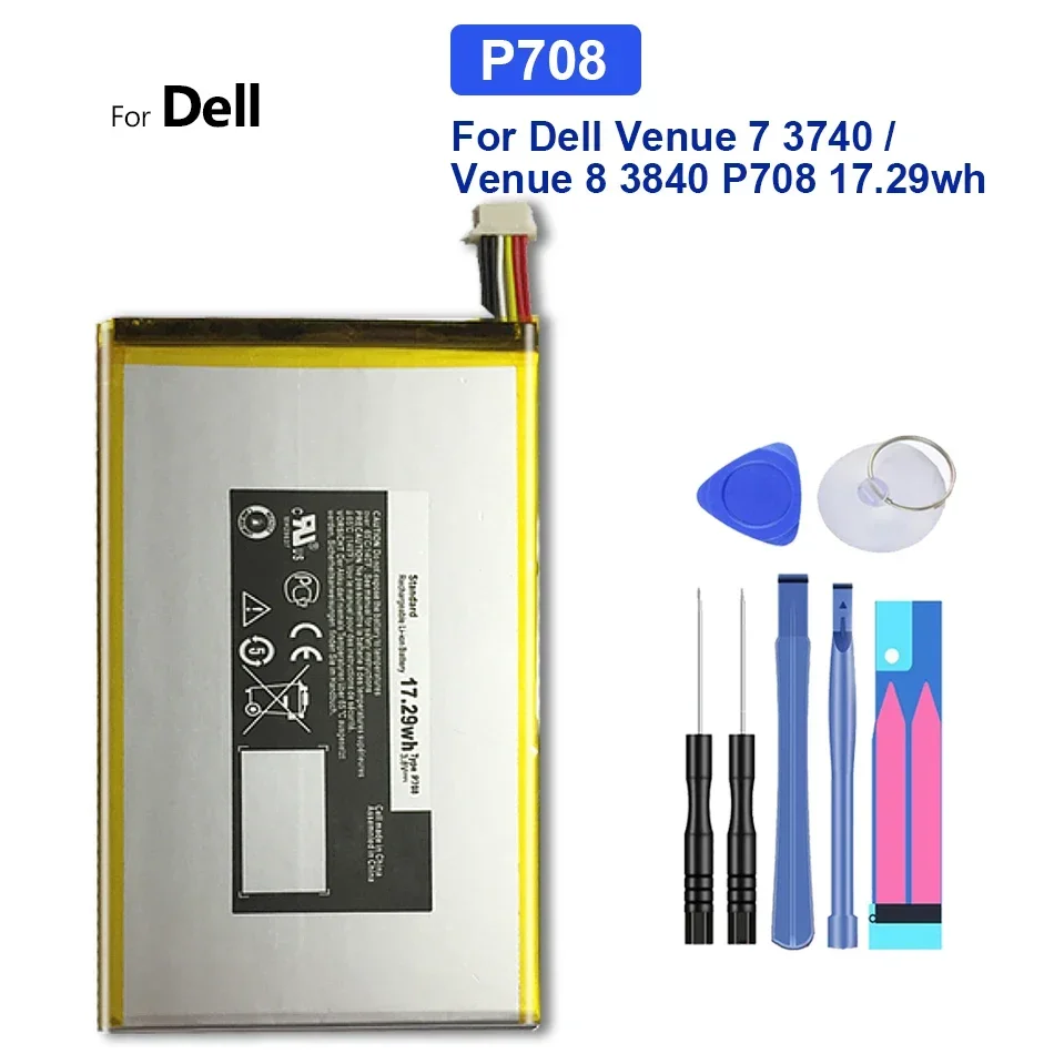 

Tablet Battery For Dell Venue 7 3740 /Venue 8 3840 P708 17.29wh For Dell Venue 7 3740 /Venue 8 3840 P708 17.29wh with Track NO