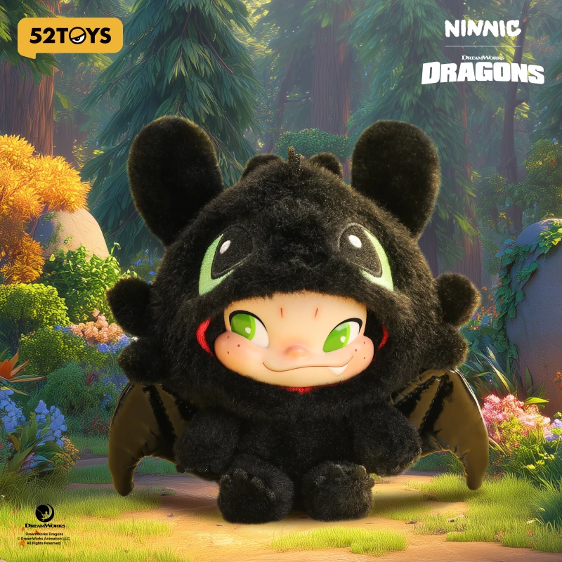 

52TOYS NINNIC & TOOTHLESS Limited Edition Plush Toy, Height: 17cm/6.7inch