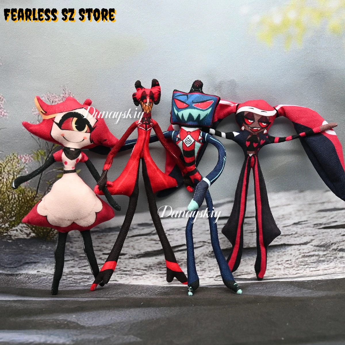 28 سنتيمتر Vox Alastor Vel Niffty أنيمي تأثيري الأجهزة الطرفية قصيرة أفخم وسادة محشوة تحصيل نموذج طفل هدية