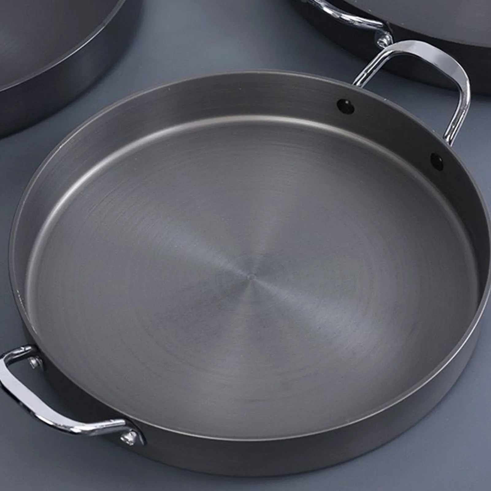Korean Chicken Cutlet Pan, Non-Stick Aluminum Alloy for Frying & Stewing, Cool Handle & Induction Stove Compatible