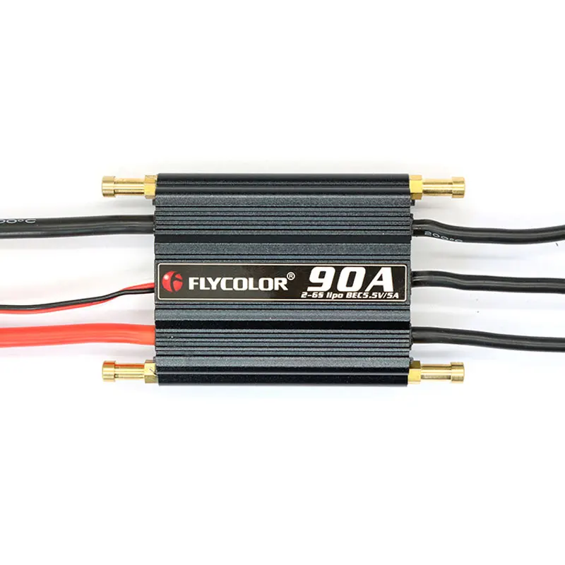 Suporte de controle de velocidade ESC sem escova 2-6S Lipo BEC 5.5V/5A Flycolor 90A 120A 150A para C Boat F21267/71