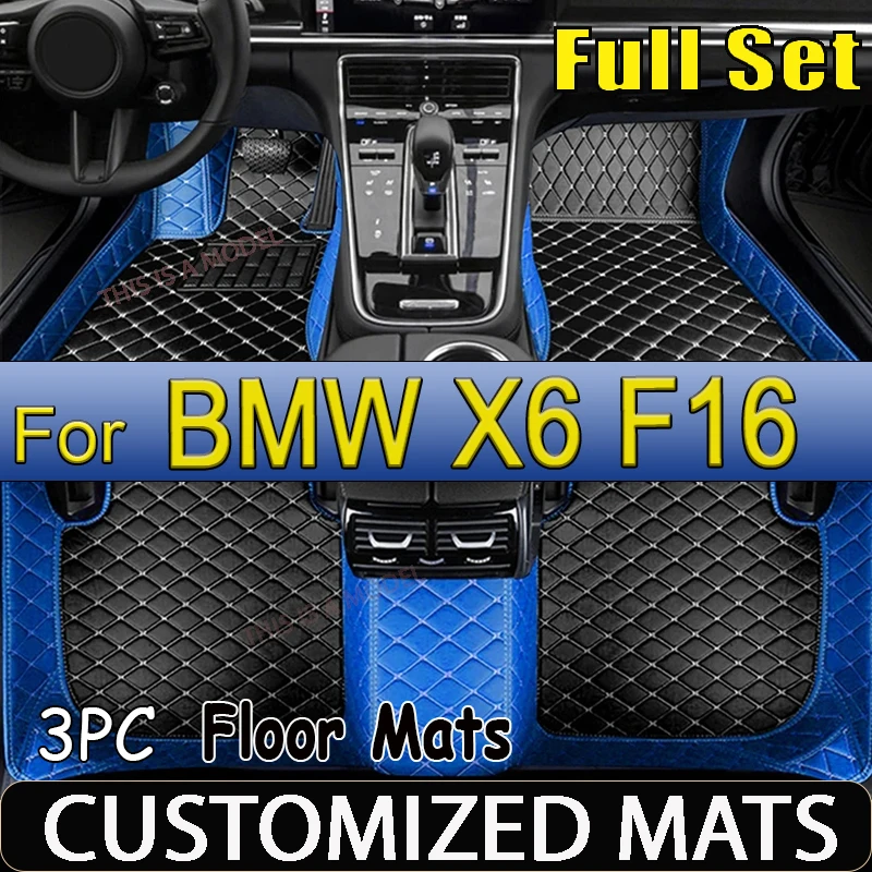 

Car floor mats for BMW X6 F16 2015 2016 2017 2018 2019 Custom auto foot Pads automobile carpet cover interior accessories