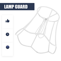 DIY Metal Wire Lampshade Frame Kit for E27 Bulb Versatile Lamp Shade Stand for Desk Table and Pendant Lamps Decorative Metal