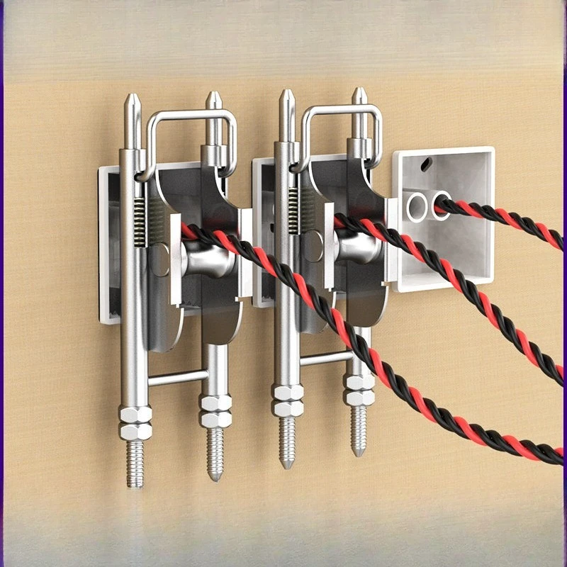 Electrician Cable Pulling Aid Tool, Wire Guide Pulley for Wall Junction Box, Network & Electrical Wire Threader
